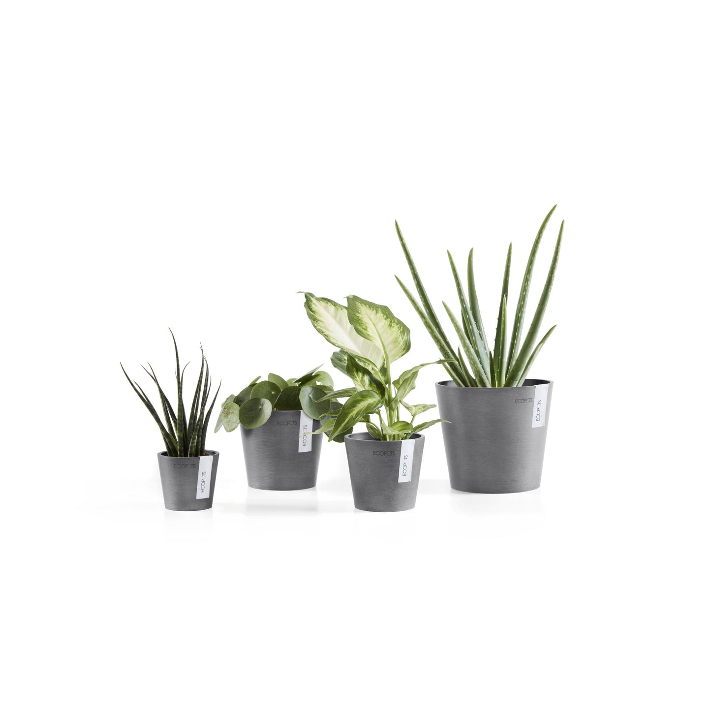 Kukkaruukku - Ecopots - Amsterdam 17cm harmaa - Ecopotskauppa - Uuden aikakauden kukkaruukku