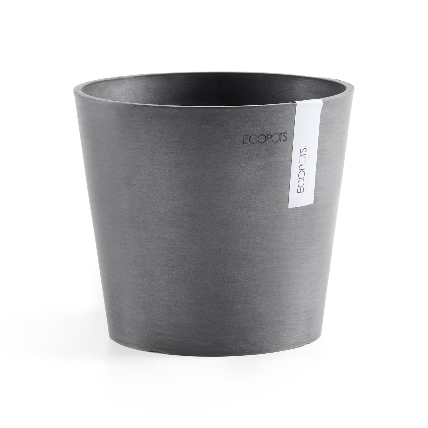 Kukkaruukku - Ecopots - Amsterdam 17cm harmaa - Ecopotskauppa - Uuden aikakauden kukkaruukku