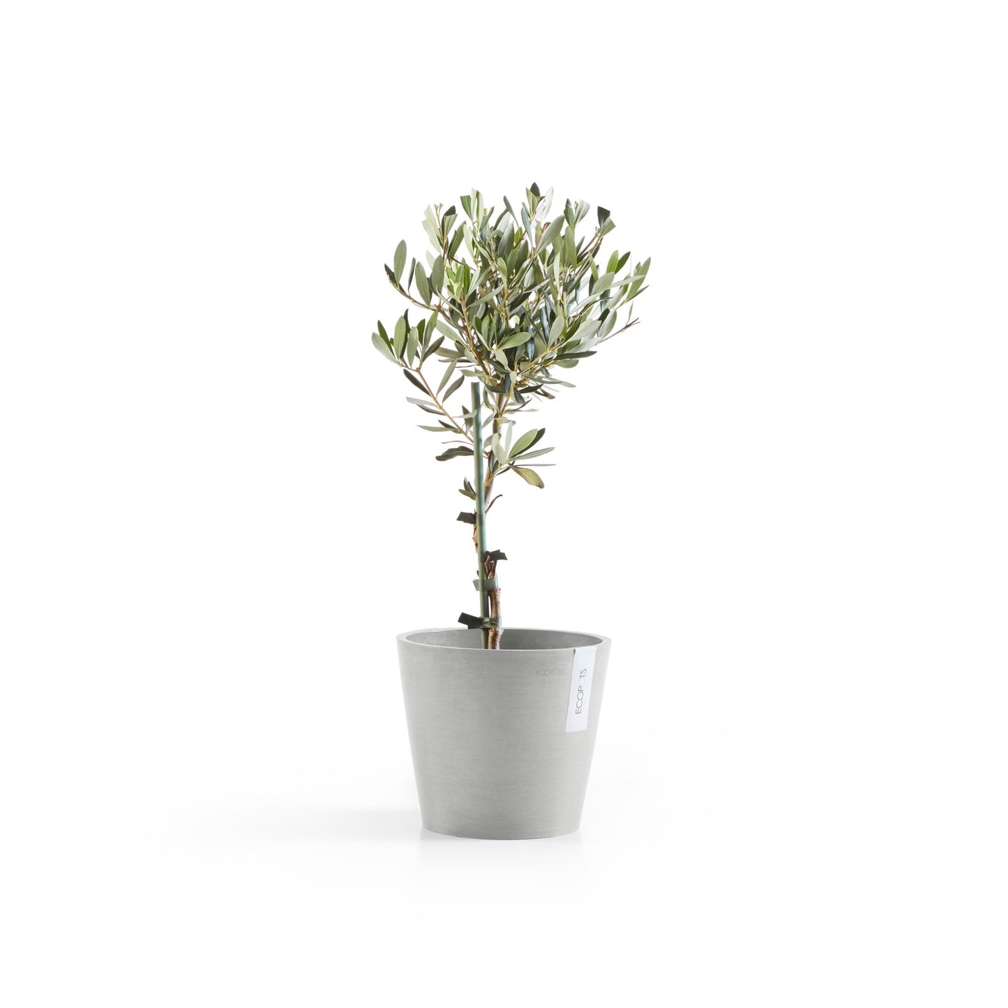 Kukkaruukku - Ecopots - Amsterdam 20cm valkoharmaa - Ecopotskauppa - Uuden aikakauden kukkaruukku