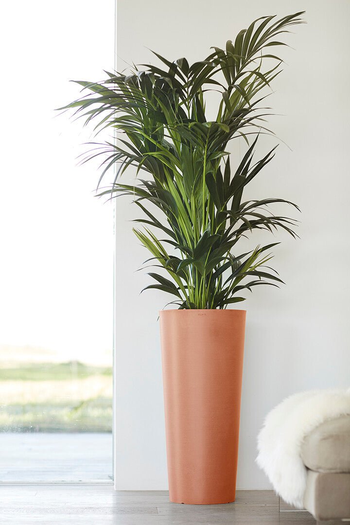 Kukkaruukku - Ecopots - Amsterdam korkea 70cm terracotta - Ecopotskauppa - Uuden aikakauden kukkaruukku