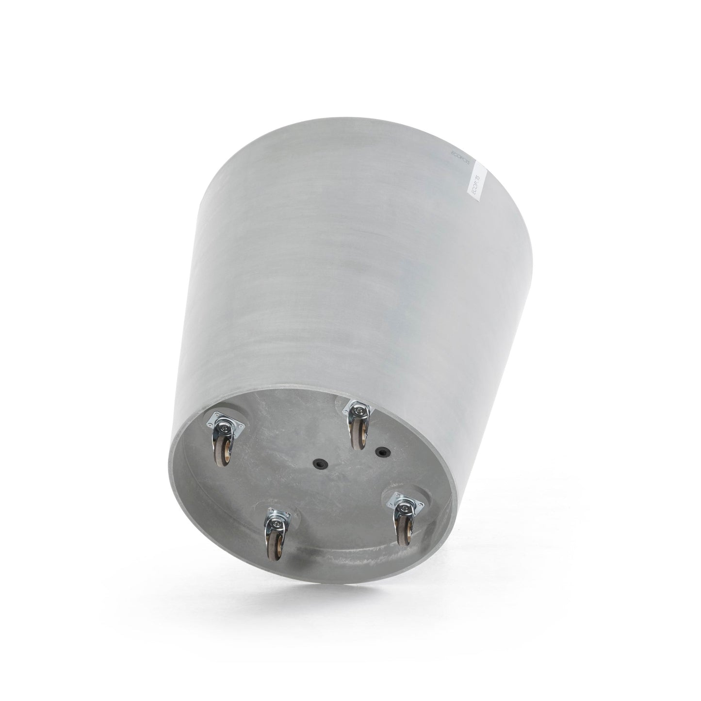 Kukkaruukku - Ecopots - Amsterdam pyörillä 60cm valkoharmaa - Ecopotskauppa - Uuden aikakauden kukkaruukku