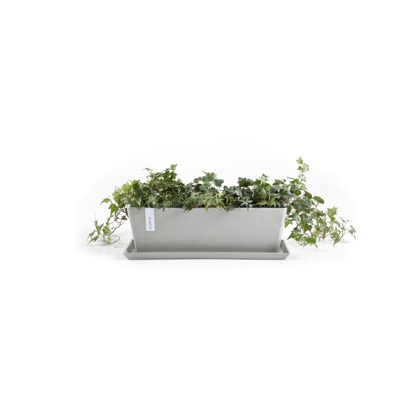 Kukkaruukku - Ecopots - Bruge 65cm valkoharmaa - Ecopotskauppa - Uuden aikakauden kukkaruukku