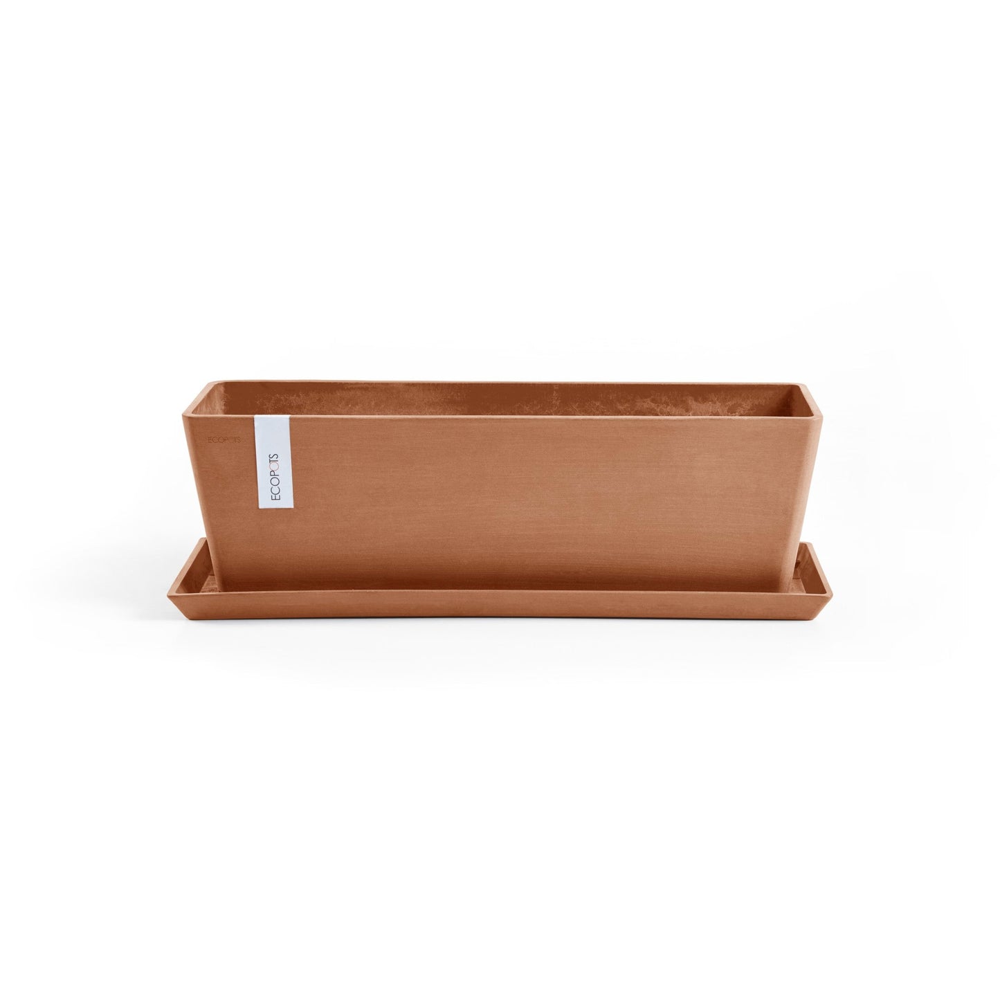 Kukkaruukku - Ecopots - Bruge aluslautanen 55cm terracotta - Ecopotskauppa - Uuden aikakauden kukkaruukku