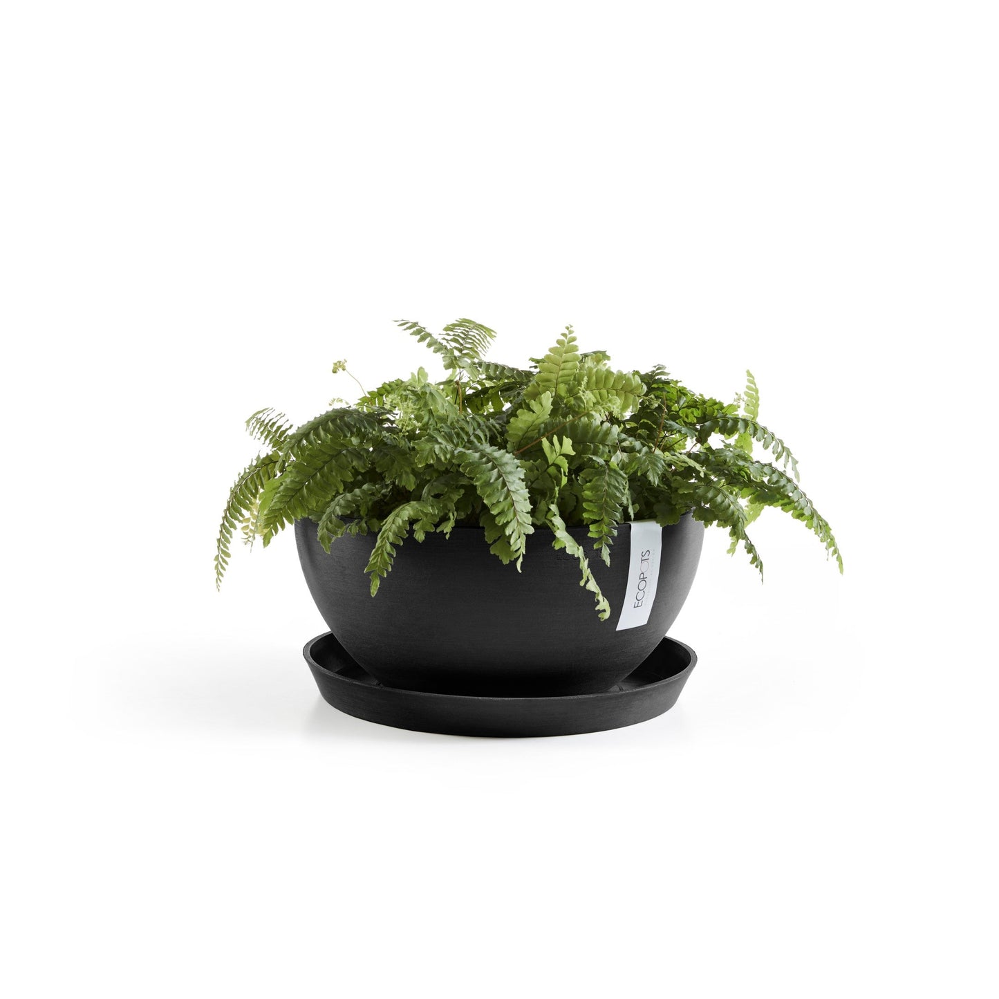 Kukkaruukku - Ecopots - Brysseli 35cm tummanharmaa - Ecopotskauppa - Uuden aikakauden kukkaruukku