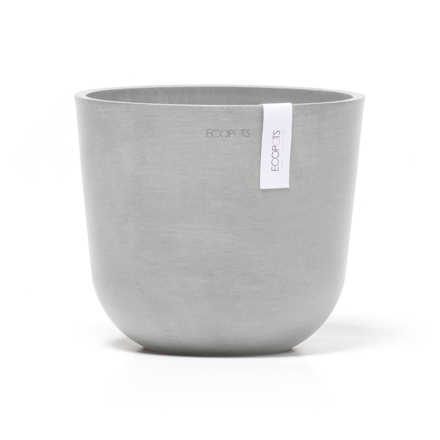 Kukkaruukku - Ecopots - Oslo 19cm valkoharmaa - Ecopotskauppa - Uuden aikakauden kukkaruukku