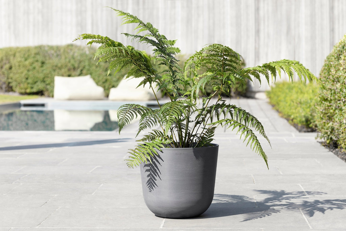 Kukkaruukku - Ecopots - Oslo 35cm harmaa - Ecopots - Uuden aikakauden kukkaruukku kierrätysmateriaalista