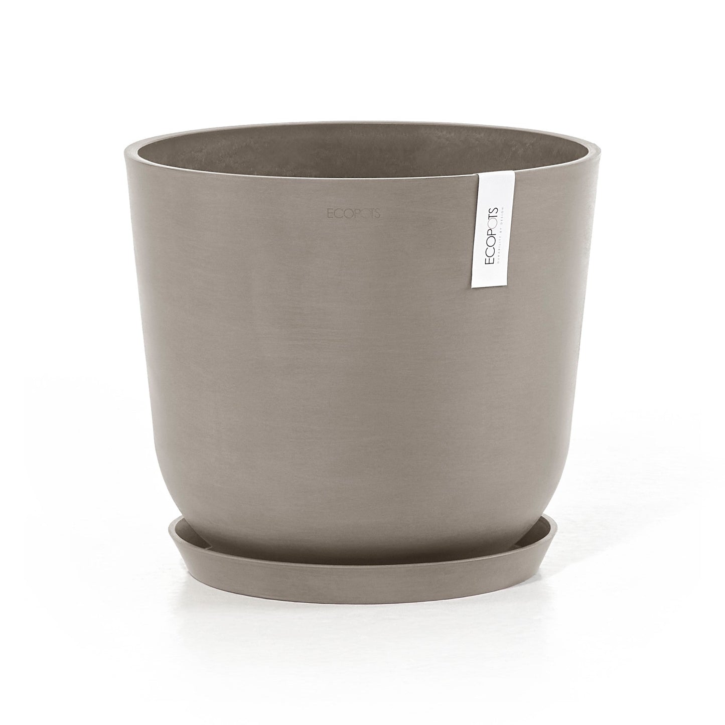 Kukkaruukku - Ecopots - Oslo 35cm taupe - Ecopotskauppa - Uuden aikakauden kukkaruukku