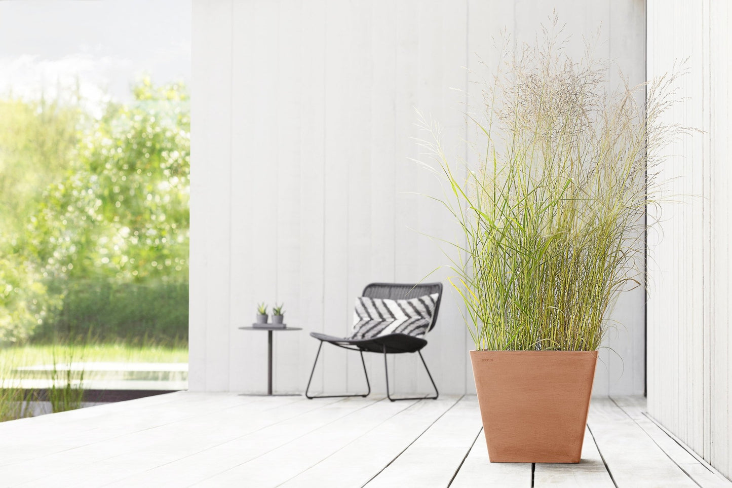 Kukkaruukku - Ecopots - Rotterdam 40cm terracotta - Ecopots - Uuden aikakauden kukkaruukku kierrätysmateriaalista