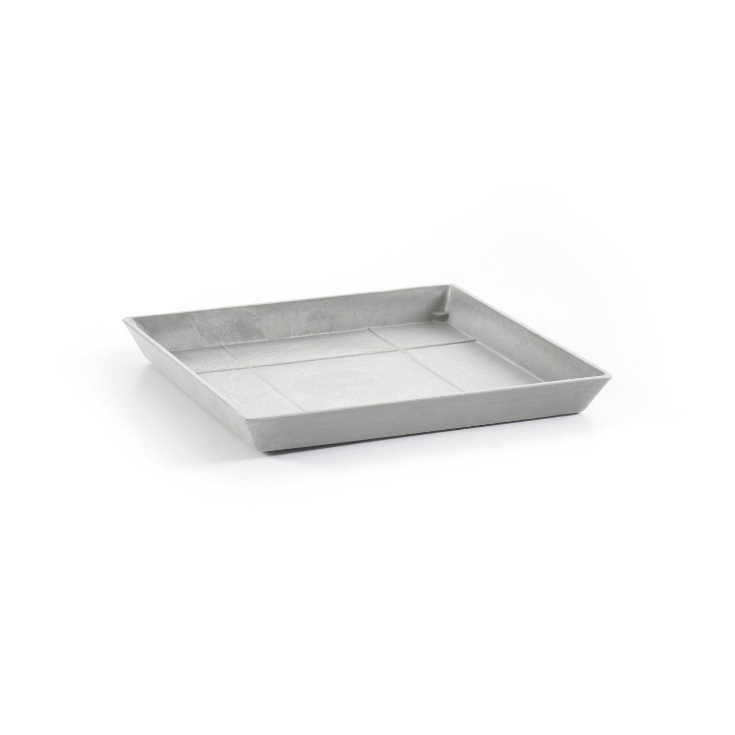 Kukkaruukku - Ecopots - Rotterdam aluslautanen 40cm valkoharmaa - Ecopotskauppa - Uuden aikakauden kukkaruukku
