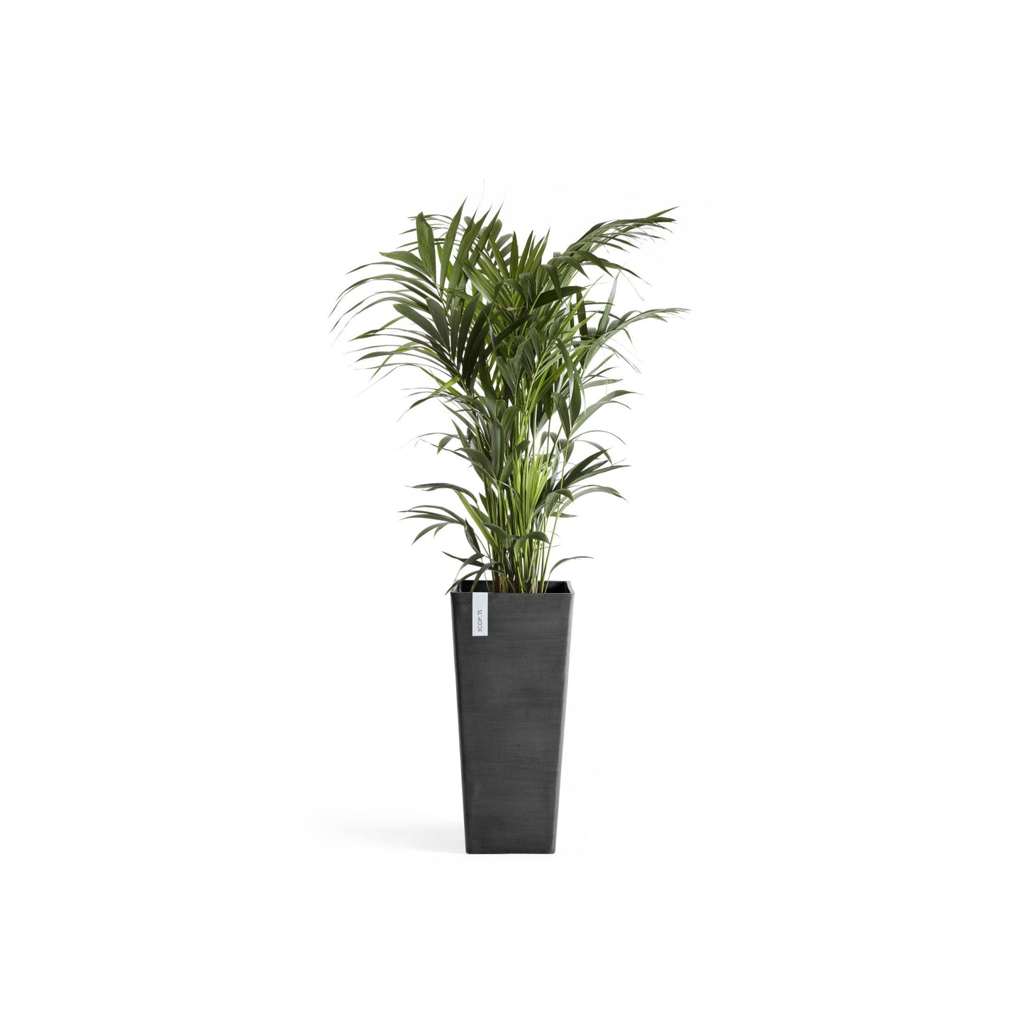 Kukkaruukku - Ecopots - Rotterdam korkea 70cm tummanharmaa - Ecopotskauppa - Uuden aikakauden kukkaruukku