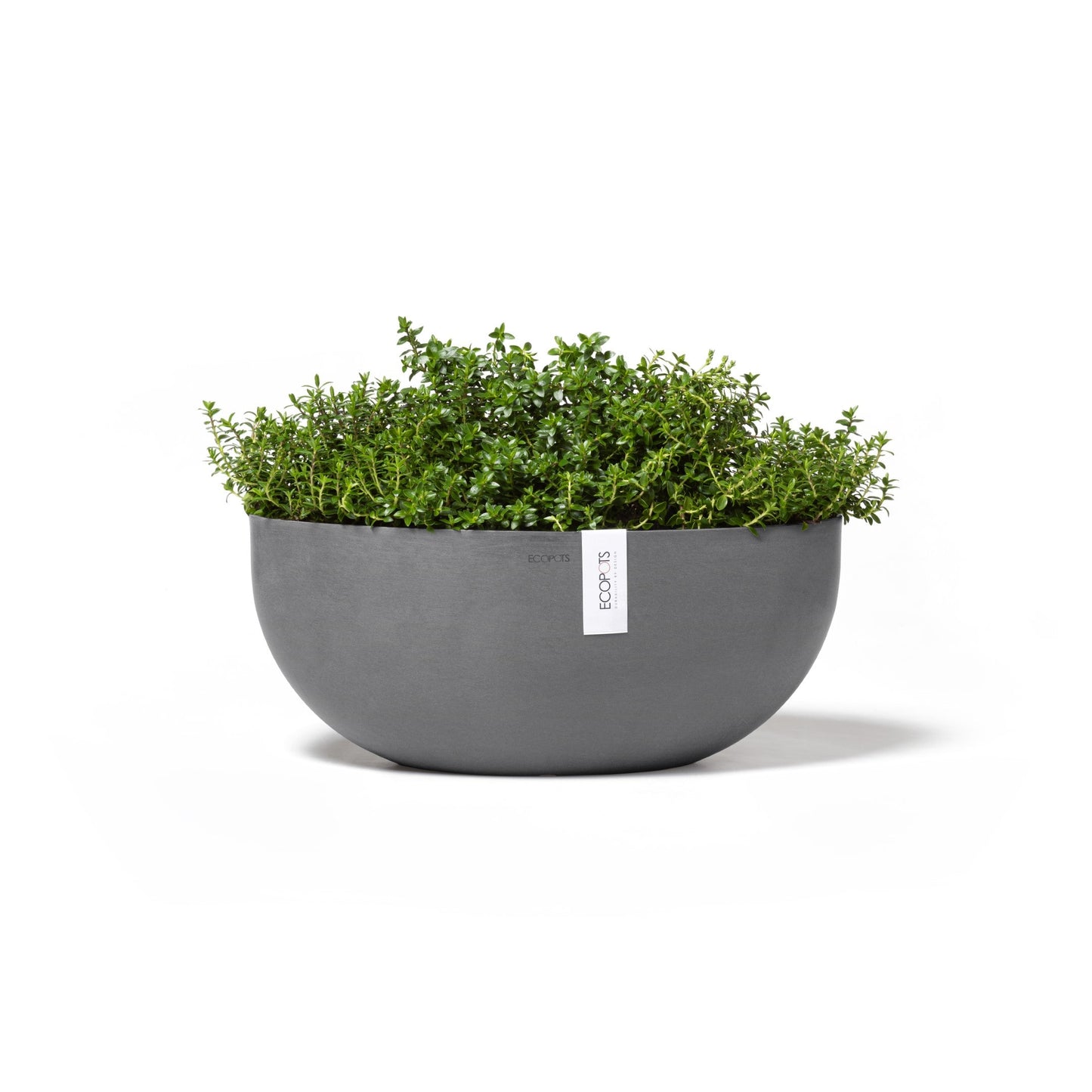 Kukkaruukku - Ecopots - Sofia 43cm harmaa - Ecopotskauppa - Uuden aikakauden kukkaruukku
