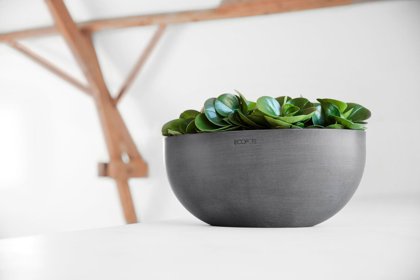 Kukkaruukku - Ecopots - Sofia 43cm harmaa - Ecopots - Uuden aikakauden kukkaruukku kierrätysmateriaalista