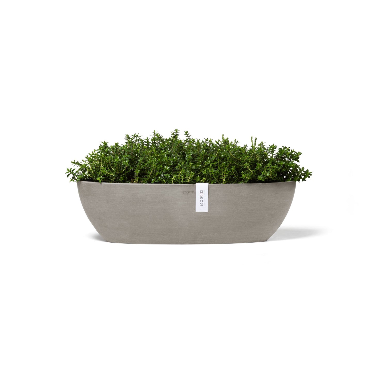 Kukkaruukku - Ecopots - Sofia pitkä 56cm taupe - Ecopotskauppa - Uuden aikakauden kukkaruukku