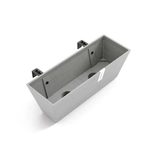 Kukkaruukku Bruge ripustettava 50cm valkoharmaa