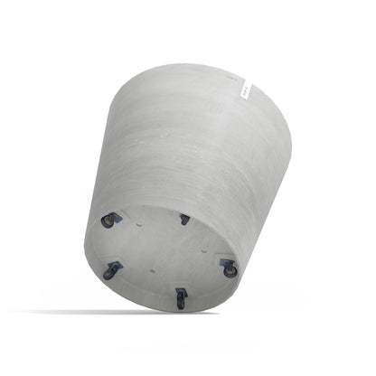 Lillepott Amsterdam ratastega 100cm valgehall