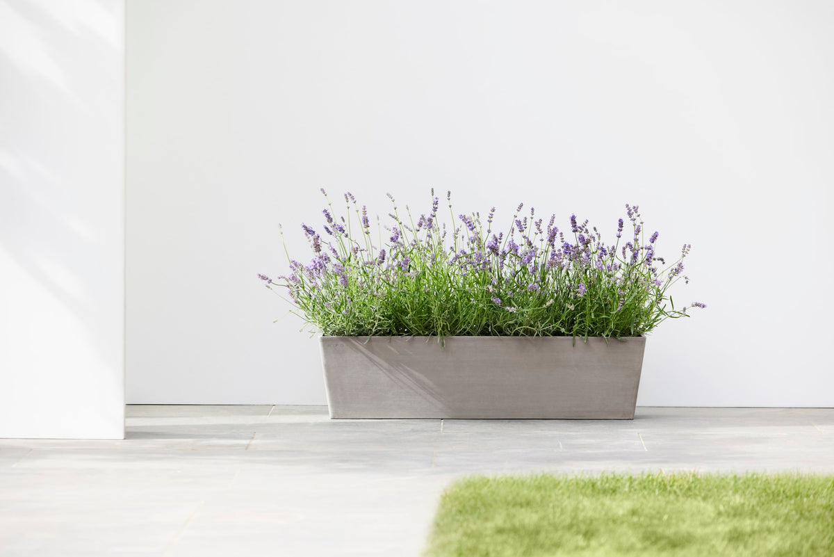 Kukkaruukku Bruge 80cm taupe – tunnelmakuva