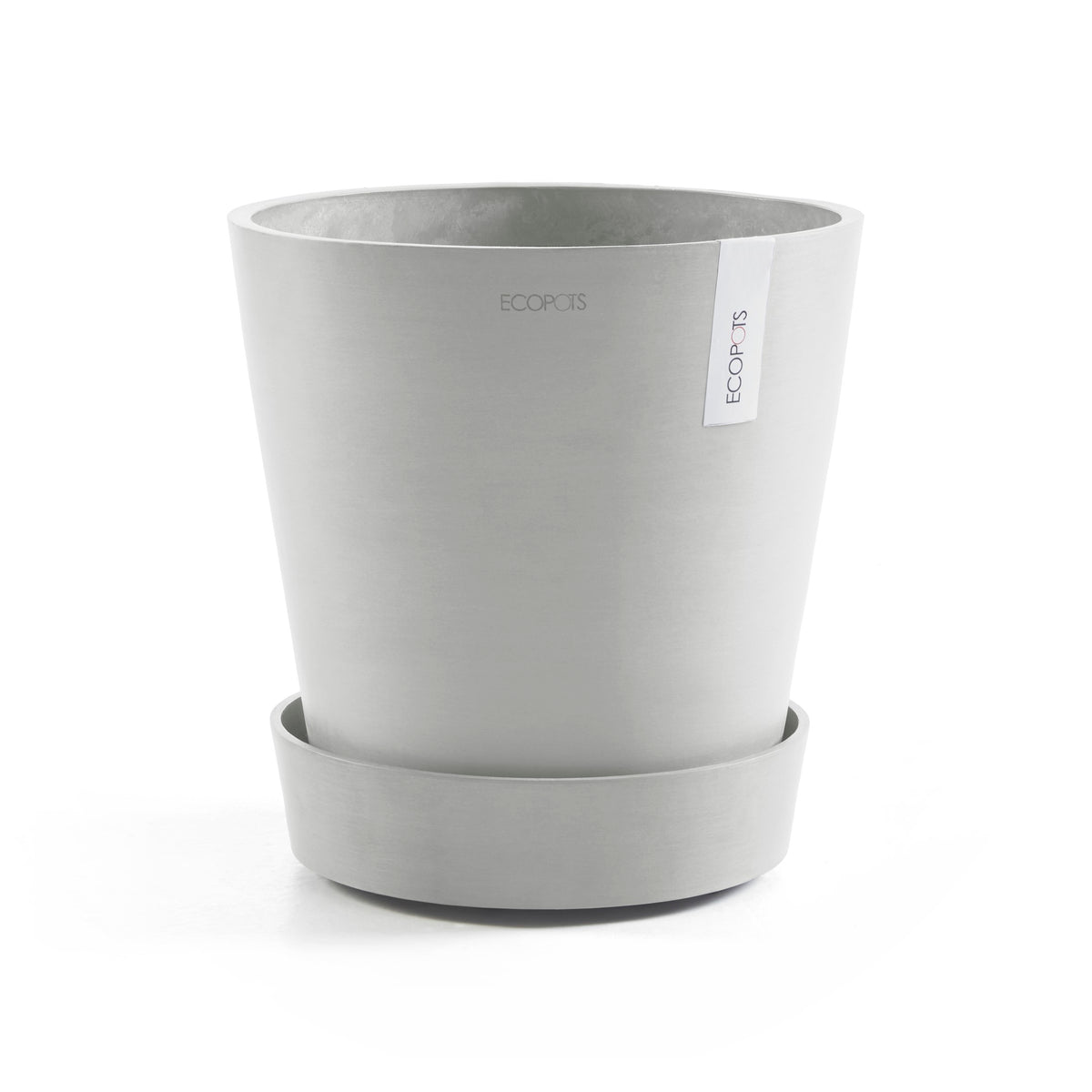 Aluslautanen Amsterdam pyörillä 60cm valkoharmaa – aluslautasen kanssa