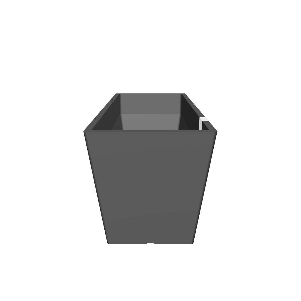 Kukkaruukku Bruge 45cm tummanharmaa – 3D-malli