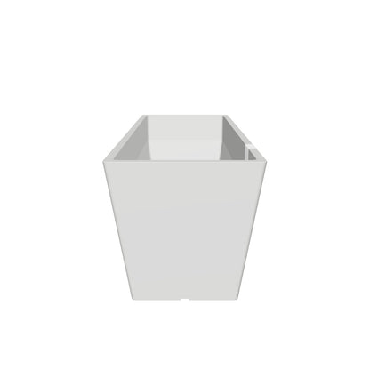 Kukkaruukku Bruge 45cm valkoharmaa – 3D-malli