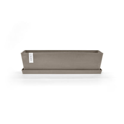 Kukkaruukku - Ecopots - Aluslautanen Bruge 65cm taupe - Ecopots - Uuden aikakauden kukkaruukku kierrätysmateriaalista