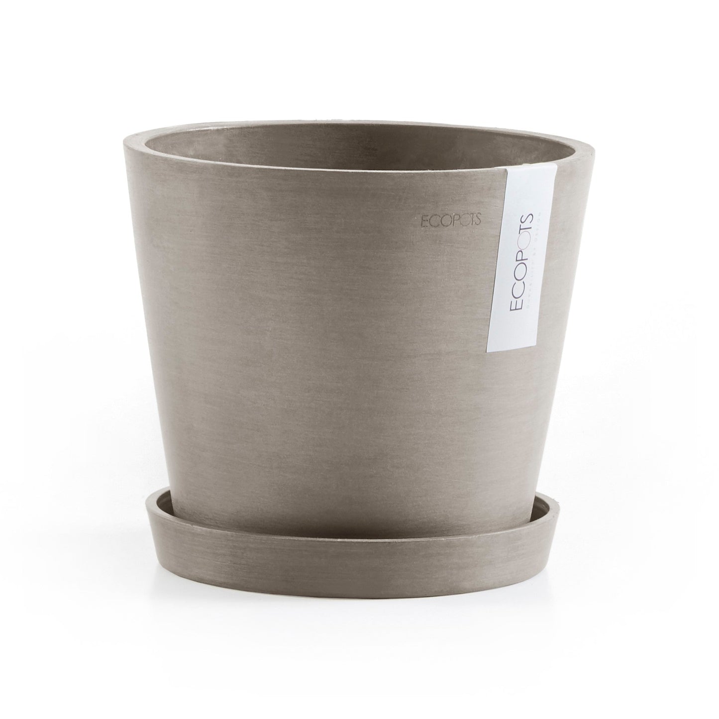 Kukkaruukku - Ecopots - Amsterdam 20cm taupe - Ecopotskauppa - Uuden aikakauden kukkaruukku