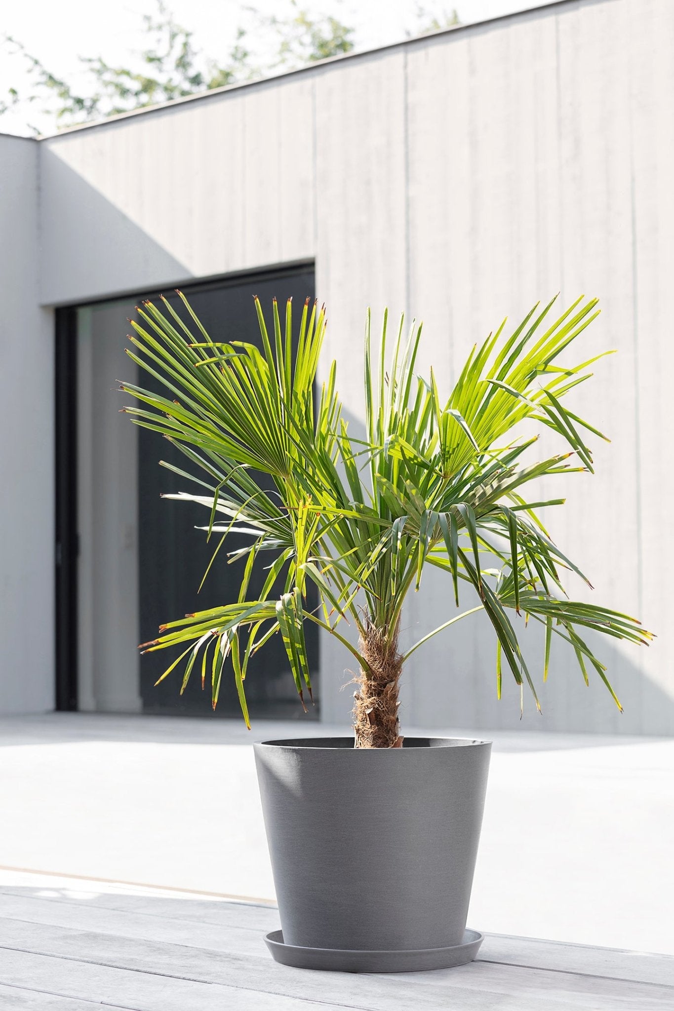 Kukkaruukku - Ecopots - Amsterdam 40cm harmaa - Ecopots - Uuden aikakauden kukkaruukku kierrätysmateriaalista