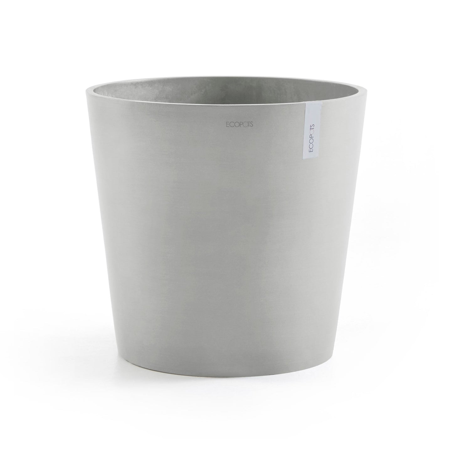 Kukkaruukku - Ecopots - Amsterdam 50cm valkoharmaa - Ecopotskauppa - Uuden aikakauden kukkaruukku