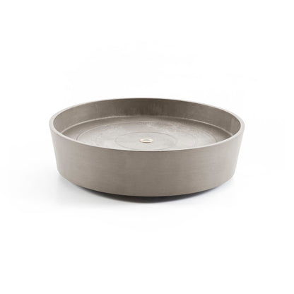 Kukkaruukku - Ecopots - Amsterdam aluslautanen pyörillä 40cm taupe - Ecopotskauppa - Uuden aikakauden kukkaruukku