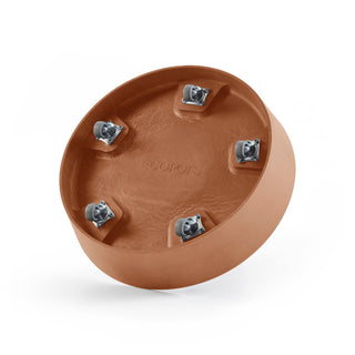 Aluslautanen Amsterdam pyörillä 50cm terracotta