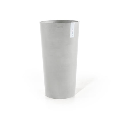 Kukkaruukku - Ecopots - Amsterdam keskikorkea 66cm valkoharmaa - Ecopotskauppa - Uuden aikakauden kukkaruukku