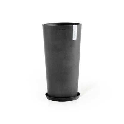 Kukkaruukku - Ecopots - Amsterdam korkea 76cm tummanharmaa - Ecopotskauppa - Uuden aikakauden kukkaruukku