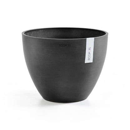 Kukkaruukku - Ecopots - Antwerpen 50cm tummanharmaa - Ecopotskauppa - Uuden aikakauden kukkaruukku
