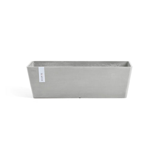 Kukkaruukku - Ecopots - Bruge 45cm valkoharmaa - Ecopotskauppa - Uuden aikakauden kukkaruukku
