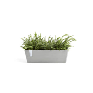 Kukkaruukku Bruge 45cm valkoharmaa