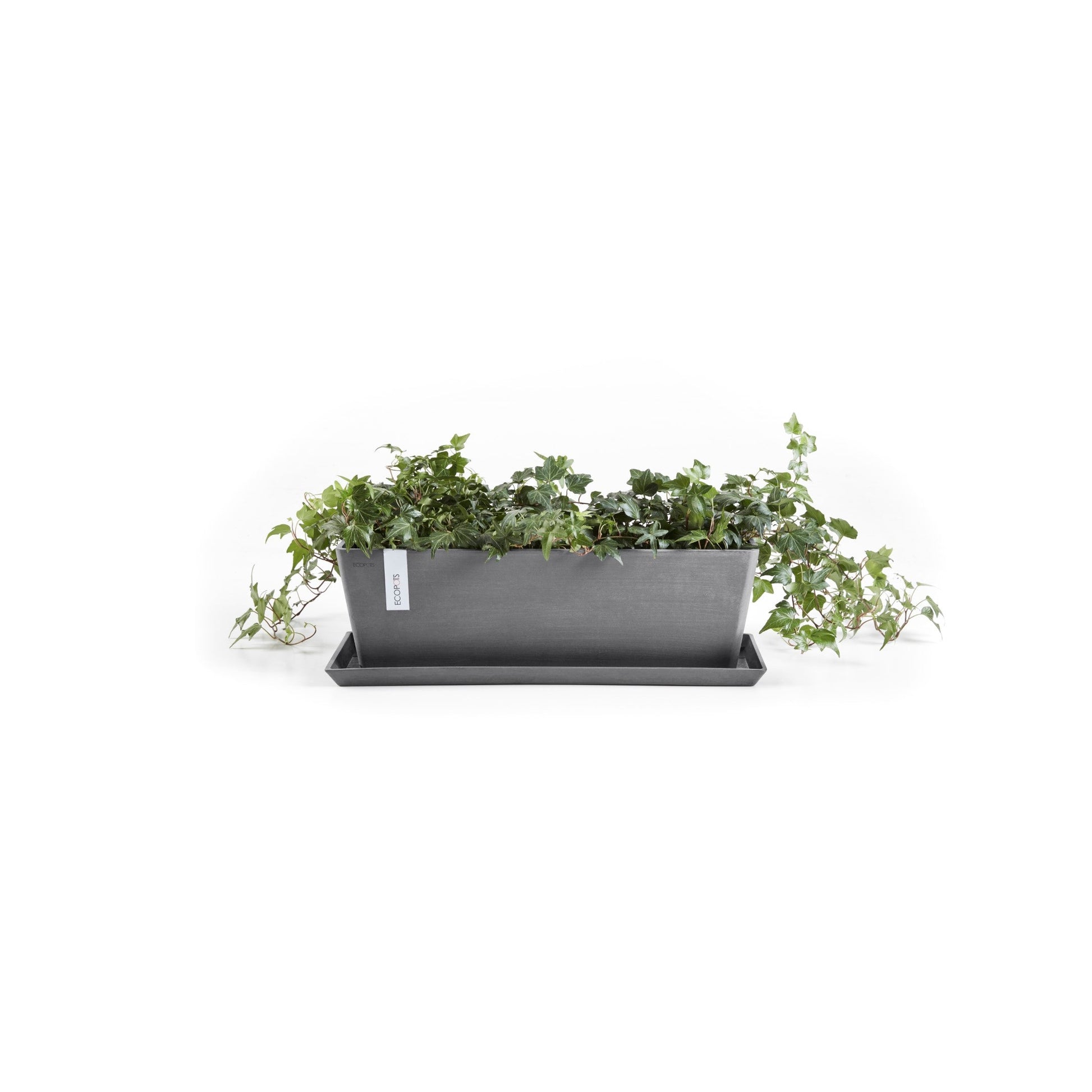 Kukkaruukku - Ecopots - Bruge 55cm harmaa - Ecopotskauppa - Uuden aikakauden kukkaruukku