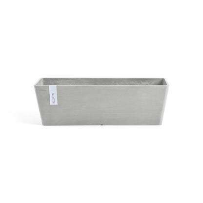 Kukkaruukku - Ecopots - Bruge 65cm valkoharmaa - Ecopotskauppa - Uuden aikakauden kukkaruukku