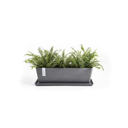 Kukkaruukku - Ecopots - Bruge aluslautanen 55cm harmaa - Ecopotskauppa - Uuden aikakauden kukkaruukku