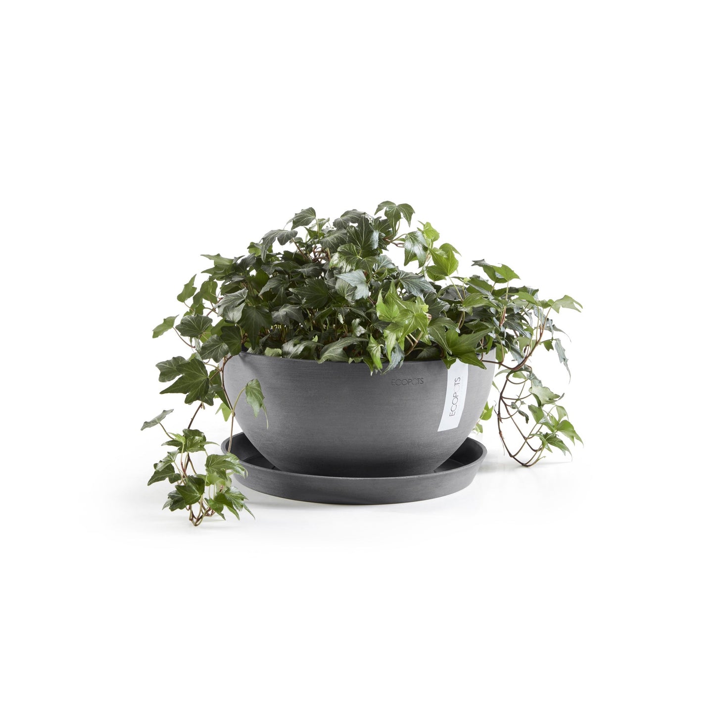 Kukkaruukku - Ecopots - Brysseli 25cm harmaa - Ecopotskauppa - Uuden aikakauden kukkaruukku