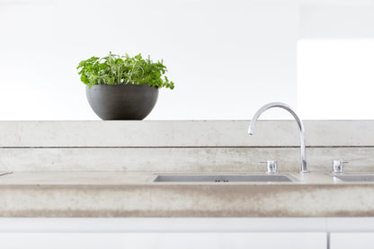 Kukkaruukku - Ecopots - Brysseli 30cm tummanharmaa - Ecopots - Uuden aikakauden kukkaruukku kierrätysmateriaalista
