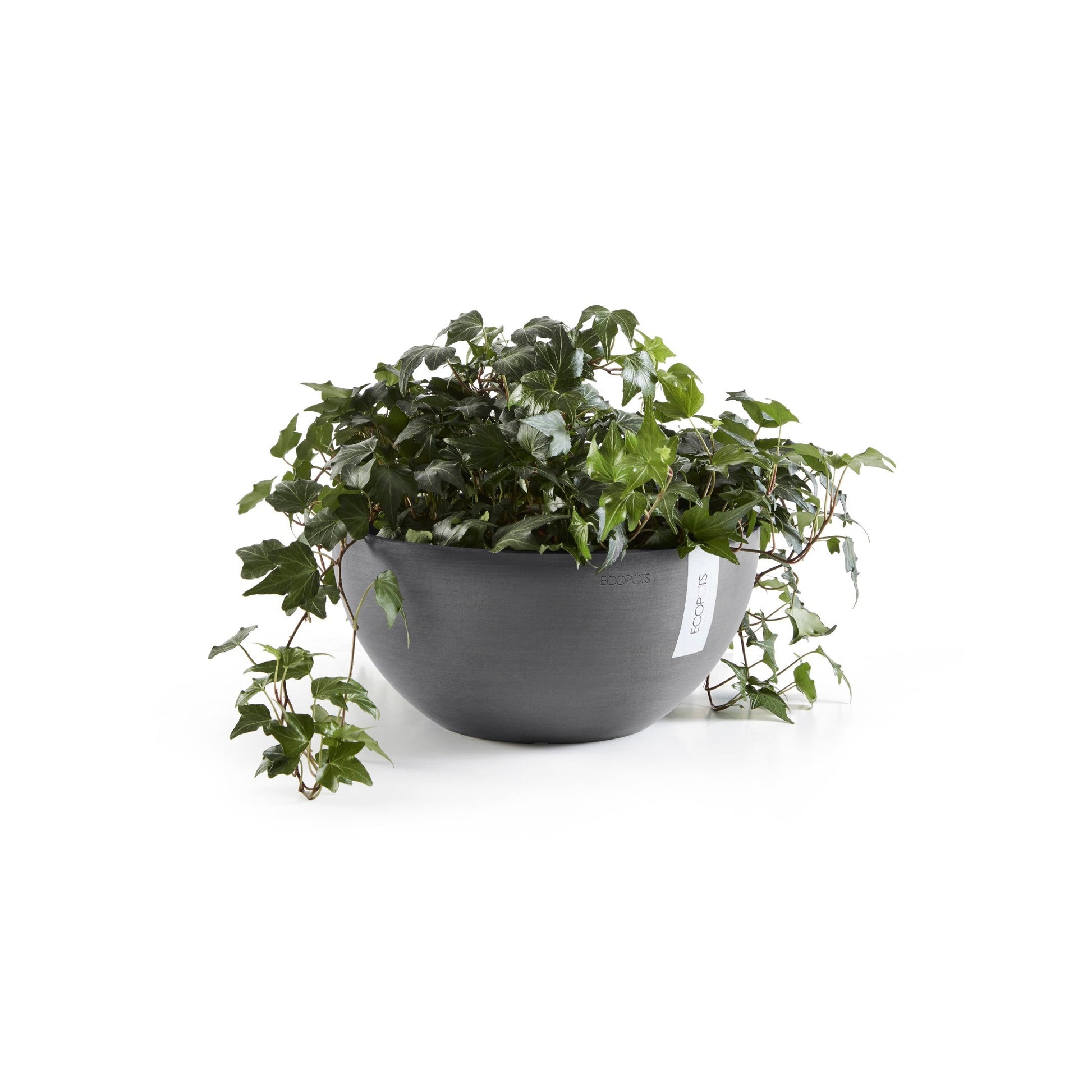 Kukkaruukku - Ecopots - Brysseli 35cm harmaa - Ecopotskauppa - Uuden aikakauden kukkaruukku