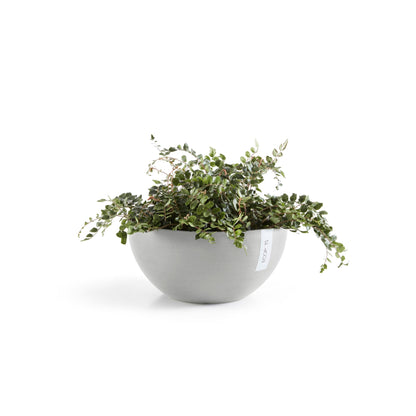 Kukkaruukku - Ecopots - Brysseli 35cm valkoharmaa - Ecopotskauppa - Uuden aikakauden kukkaruukku