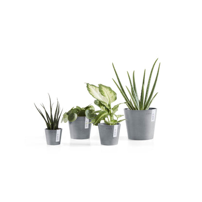 Kukkaruukku - Ecopots - Kukkaruukku Amsterdam 13cm siniharmaa - Ecopots - Uuden aikakauden kukkaruukku kierrätysmateriaalista