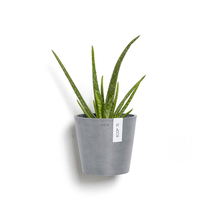 Kukkaruukku - Ecopots - Kukkaruukku Amsterdam 20cm seinälle siniharmaa - Ecopots - Uuden aikakauden kukkaruukku kierrätysmateriaalista