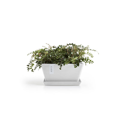Kukkaruukku - Ecopots - Kukkaruukku Berliini 30cm valkoinen - Ecopots - Uuden aikakauden kukkaruukku kierrätysmateriaalista