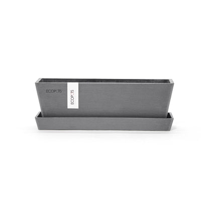 Kukkaruukku - Ecopots - Kukkaruukku Bruge mini 25cm harmaa - Ecopots - Uuden aikakauden kukkaruukku kierrätysmateriaalista
