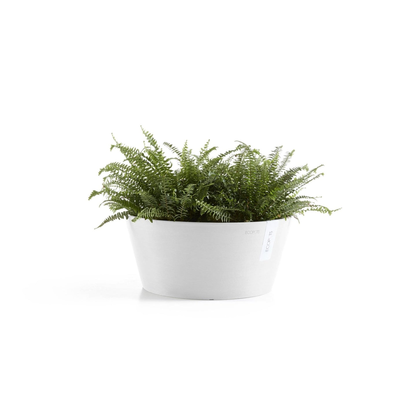 Kukkaruukku - Ecopots - Kukkaruukku Frankfurt 30cm valkoinen - Ecopots - Uuden aikakauden kukkaruukku kierrätysmateriaalista