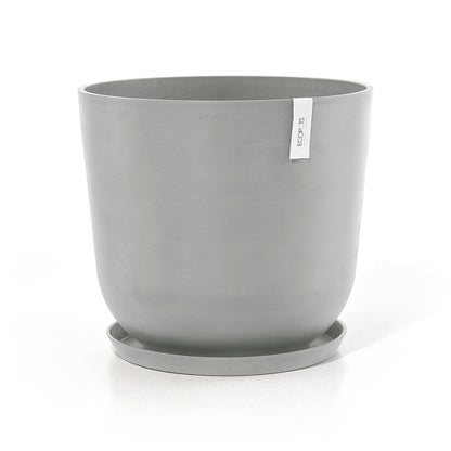 Kukkaruukku - Ecopots - Kukkaruukku Oslo 65cm valkoharmaa - Ecopots - Uuden aikakauden kukkaruukku kierrätysmateriaalista