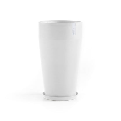 Kukkaruukku - Ecopots - Kukkaruukku Sankara korkea 75cm valkoinen - Ecopots - Uuden aikakauden kukkaruukku kierrätysmateriaalista