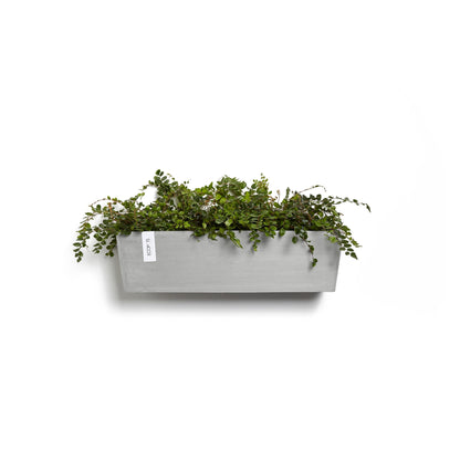 Kukkaruukku - Ecopots - Manhattan seinä 55cm valkoharmaa - Ecopotskauppa - Uuden aikakauden kukkaruukku