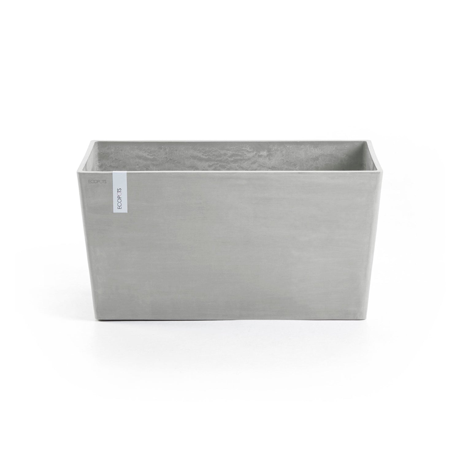 Kukkaruukku - Ecopots - Pariisi 80cm valkoharmaa - Ecopotskauppa - Uuden aikakauden kukkaruukku